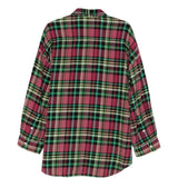 Camicia a quadri con taschino in rosa R13 - donna 
