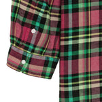 Camicia a quadri con taschino in rosa R13 - donna 