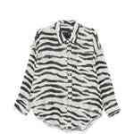 Camicia zebrata in bianco e nero R13 - donna 