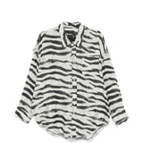 Camicia zebrata in bianco e nero R13 - donna 