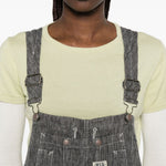 Salopette in lino in grigio R13 - donna 