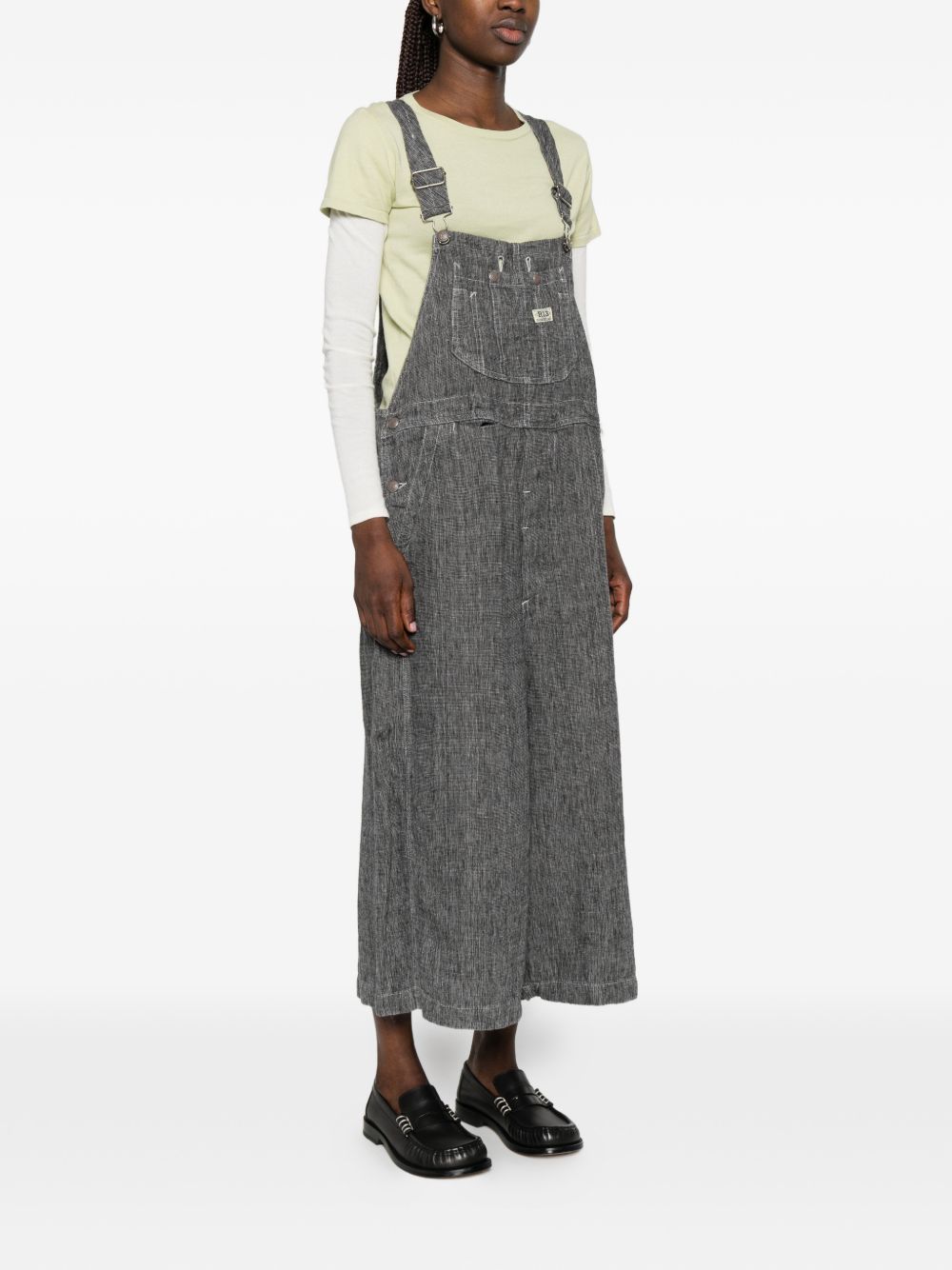 Salopette in lino in grigio R13 - donna 