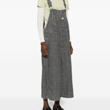 Salopette in lino in grigio R13 - donna 