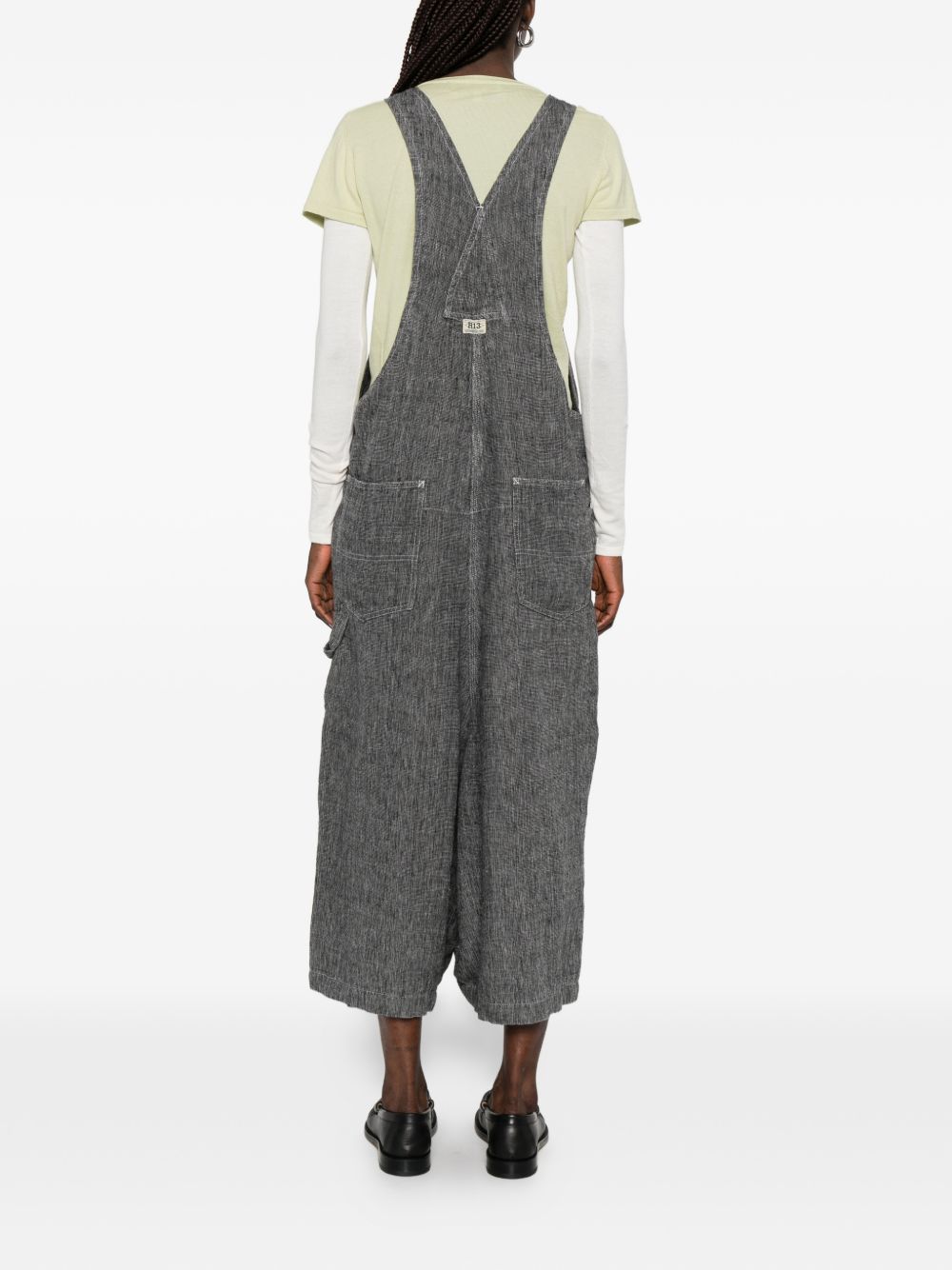 Salopette in lino in grigio R13 - donna 