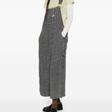 Salopette in lino in grigio R13 - donna 