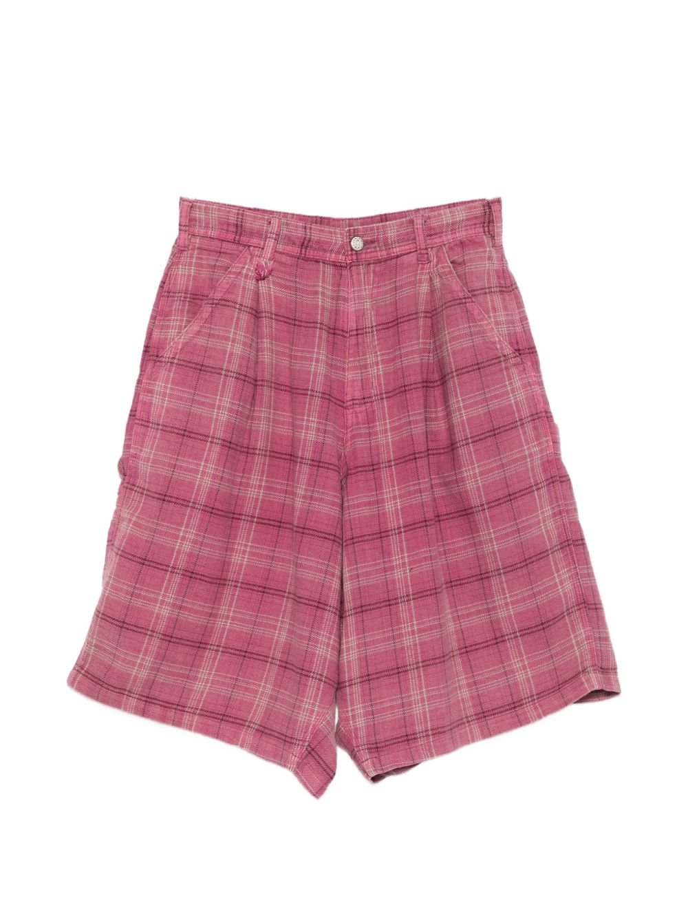 Shorts a quadri in rosa R13 - donna 