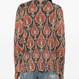 Cardigan con stampa paisley in rosso R13 - donna 