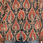 Cardigan con stampa paisley in rosso R13 - donna 