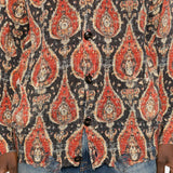 Cardigan con stampa paisley in rosso R13 - donna 