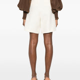 Shorts sartoriali con cintura in bianco R2w - donna 