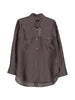 Women's Brown R2w Satin Design Shirt