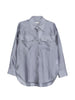 Camicia con design satinato in grigio R2w - donna