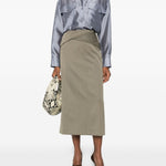 Camicia con design satinato in grigio R2w - donna 