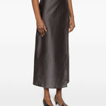 Gonna amora in organza in marrone R2w - donna 