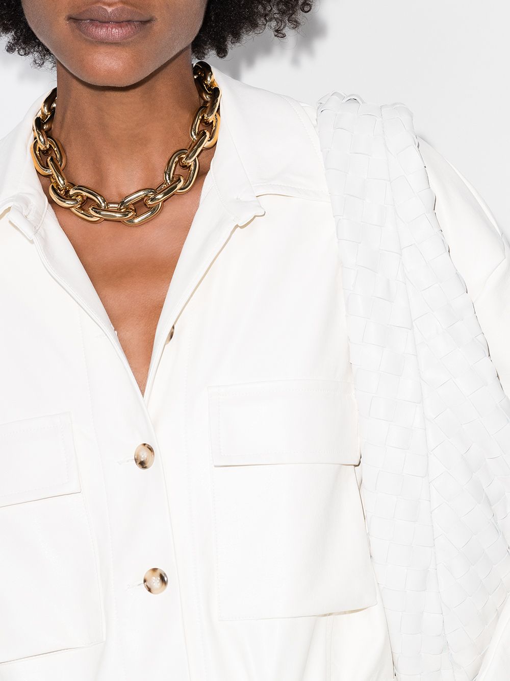 Collana a catena color oro - RABANNE donna 