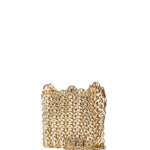 Borsa mini 1969 nano in oro Rabanne - donna 
