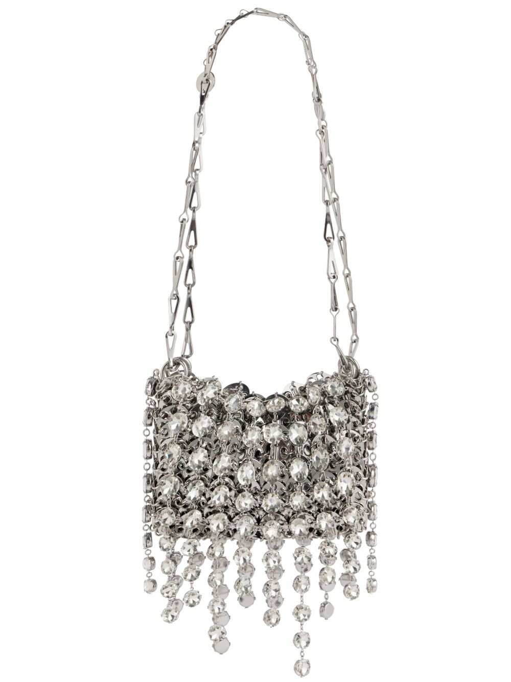 Borsa a mano sac a main in argento Rabanne - donna 