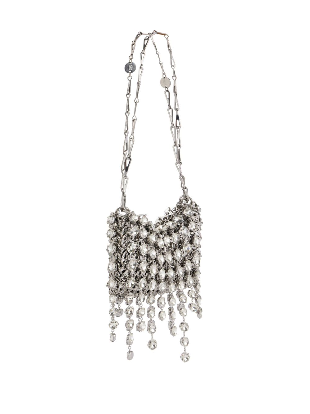 Borsa a mano sac a main in argento Rabanne - donna 