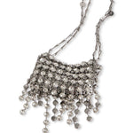 Borsa a mano sac a main in argento Rabanne - donna 