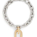 Collana XL a catena in oro e argento Rabanne - donna 