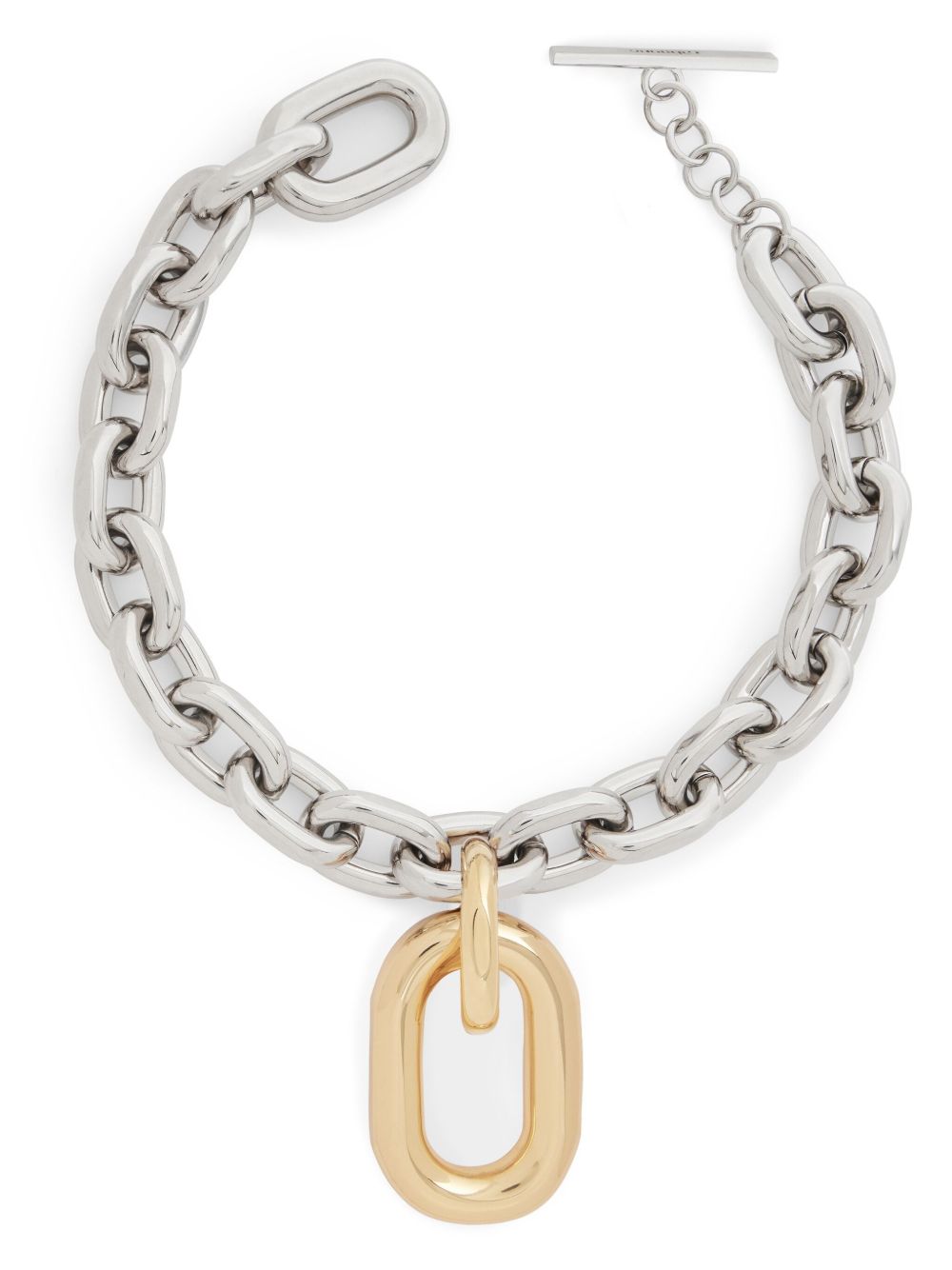 Collana XL a catena in oro e argento Rabanne - donna 