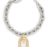 Collana XL a catena in oro e argento Rabanne - donna 