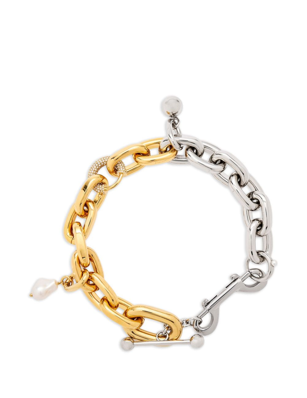 Collana bicolore in argento Rabanne - donna 