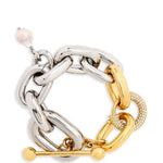 Bracciale con pendente in argento Rabanne - donna 