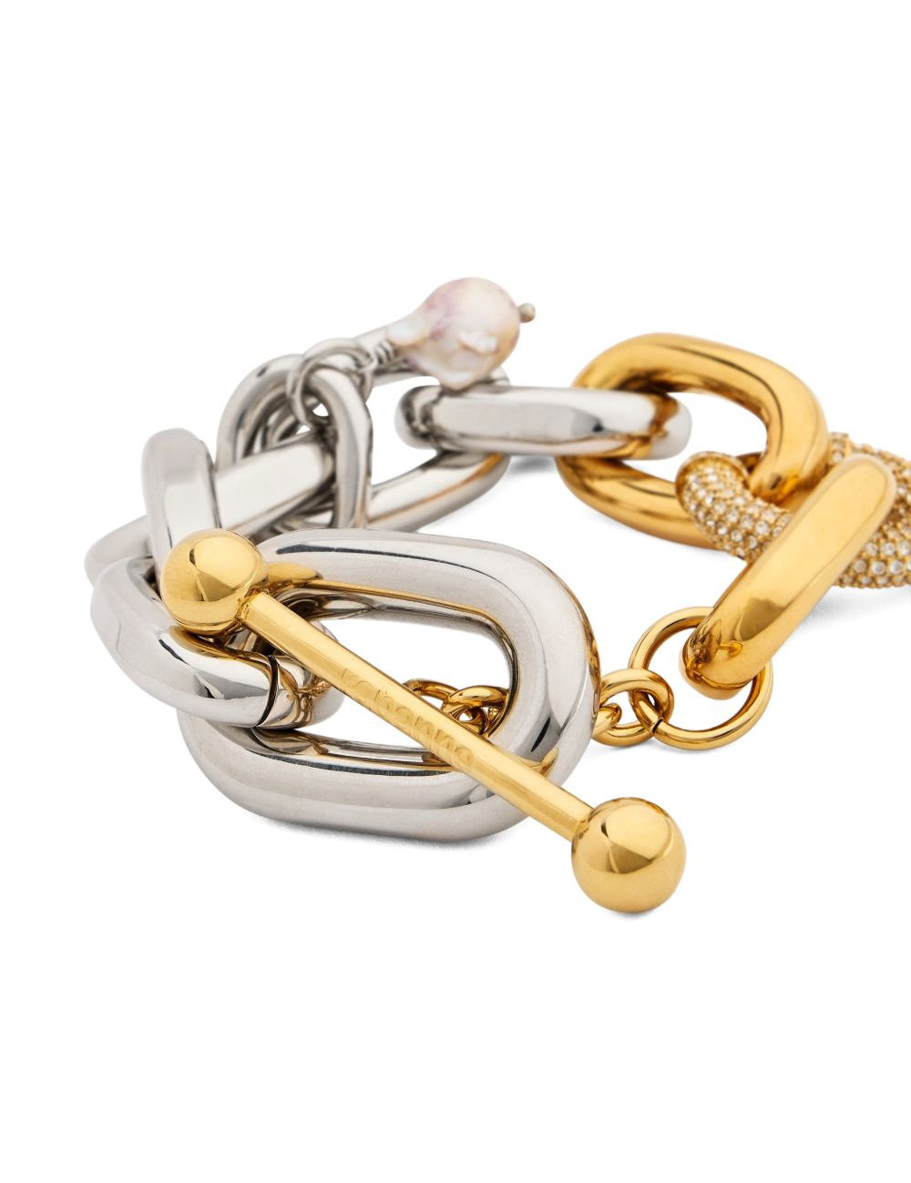 Bracciale con pendente in argento Rabanne - donna 