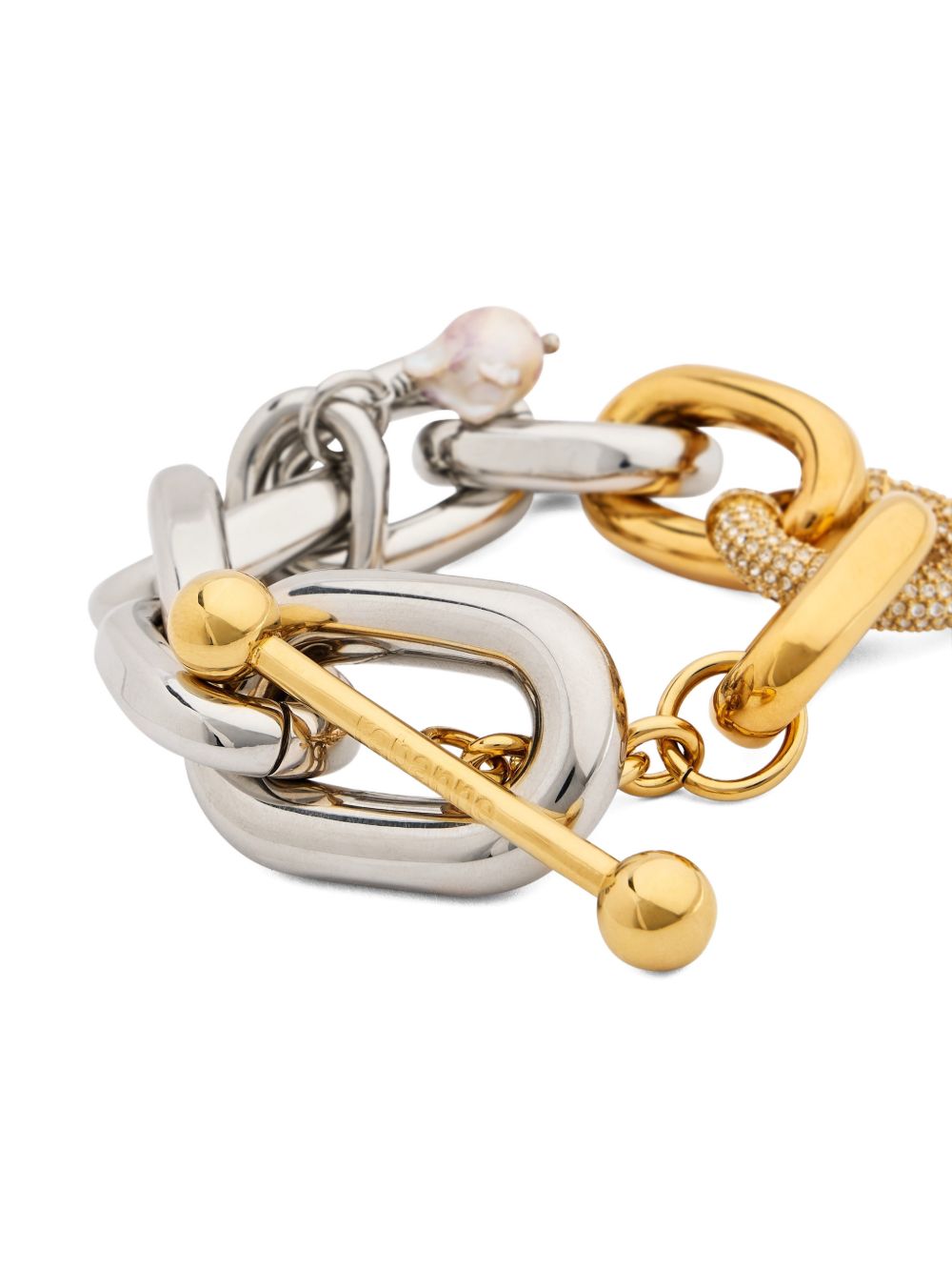 Bracciale con pendente in argento Rabanne - donna 