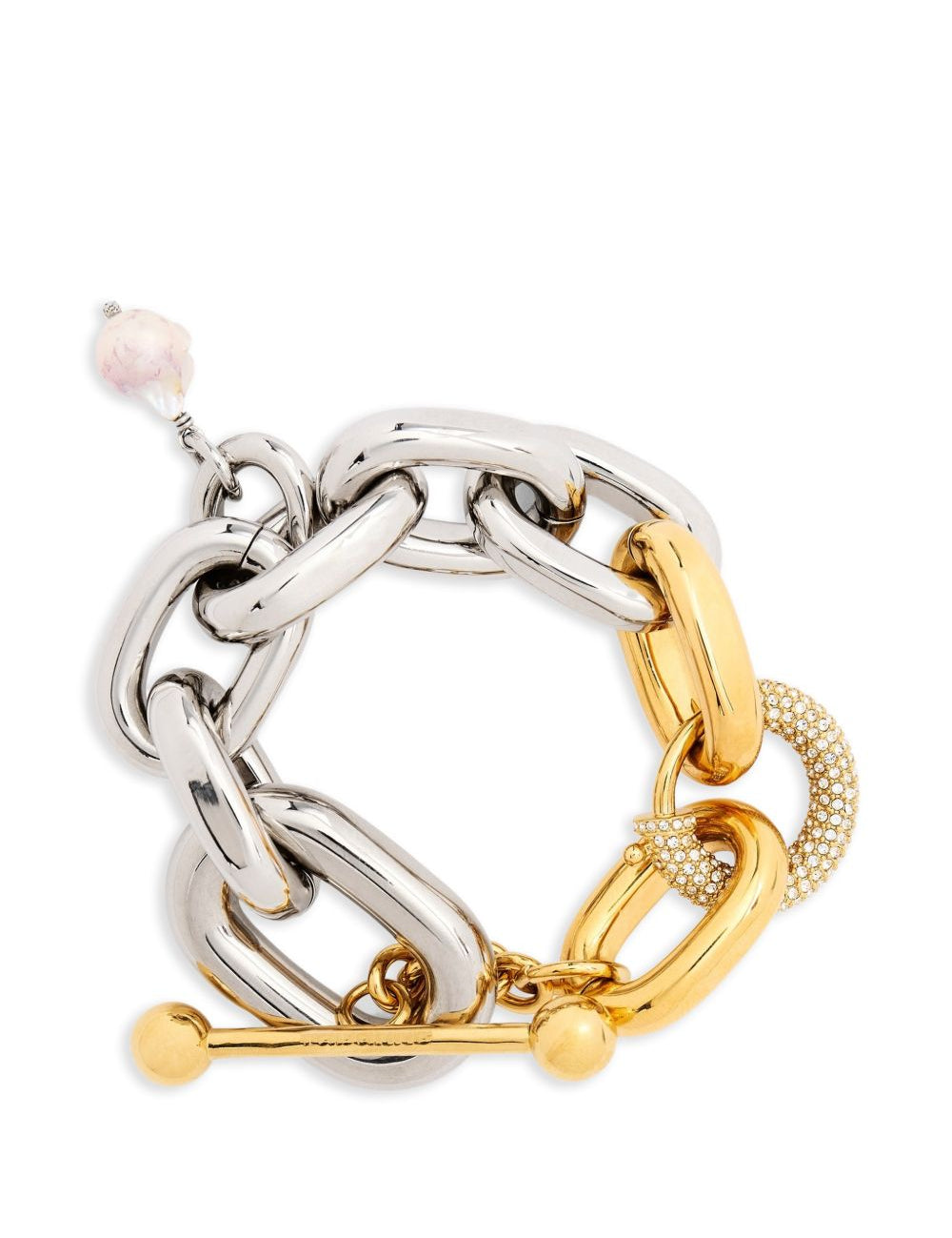 Bracciale con pendente in argento Rabanne - donna 
