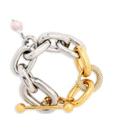 Bracciale con pendente in argento Rabanne - donna 