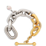 Bracciale con pendente in argento Rabanne - donna 