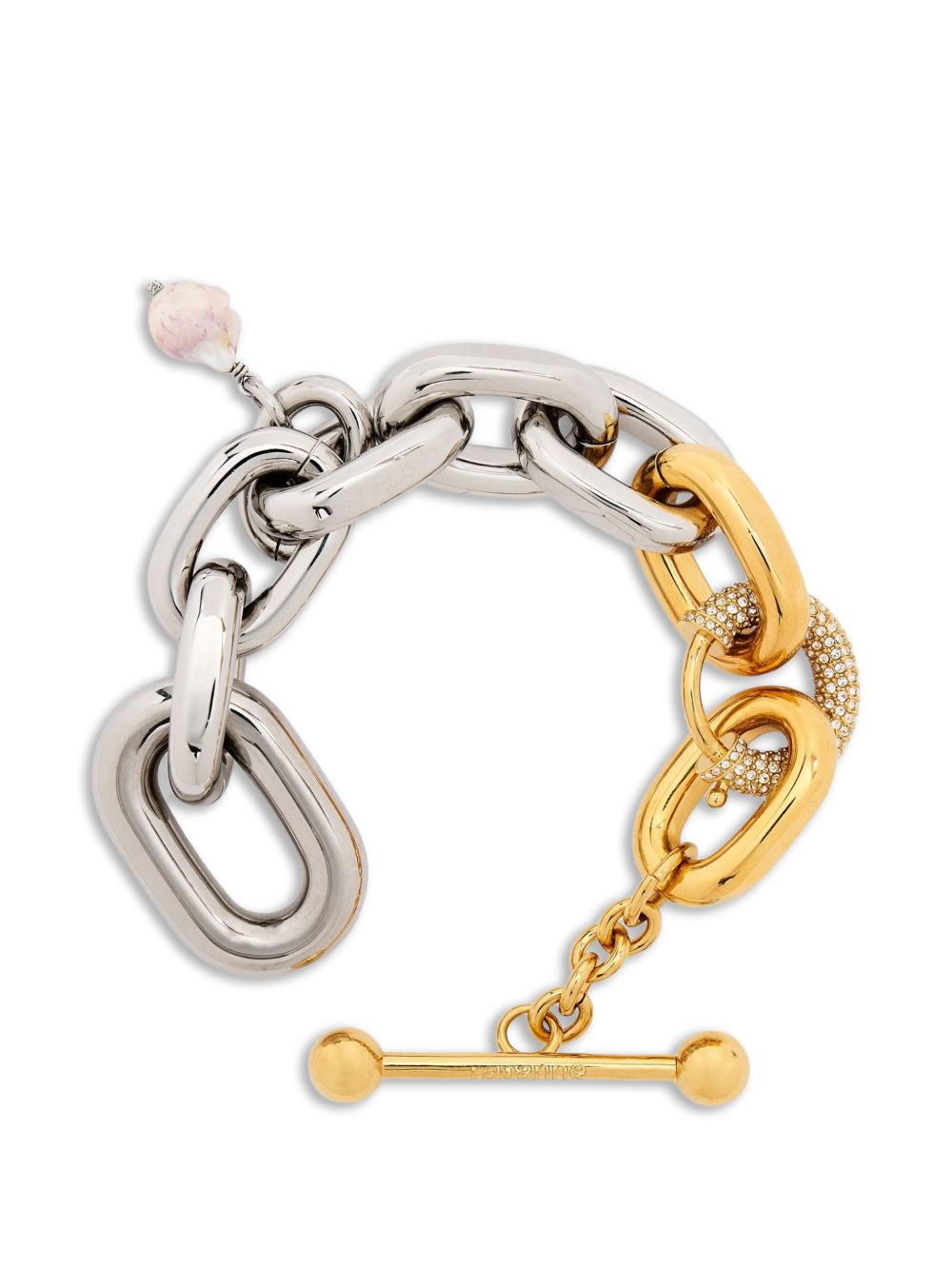 Bracciale con pendente in argento Rabanne - donna 