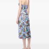 Abito midi con paillettes multicolore Rabanne - donna 