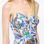 Abito midi con paillettes multicolore Rabanne - donna 
