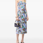 Abito midi con paillettes multicolore Rabanne - donna 