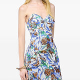 Abito midi con paillettes multicolore Rabanne - donna 