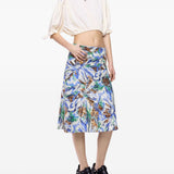 Top crop con maniche a sbuffo in avorio Rabanne - donna 