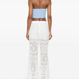 Top bralette in azzurro rabanne - donna 