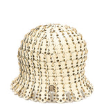 Cappello in maglia metallica autres in oro Rabanne - donna 