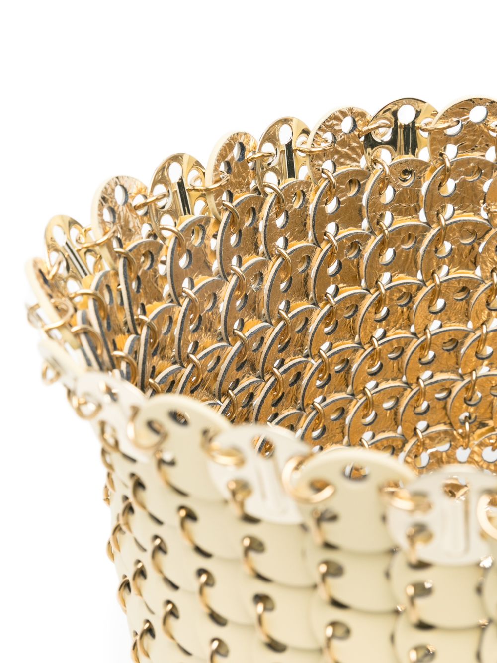 Cappello in maglia metallica autres in oro Rabanne - donna 