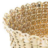 Cappello in maglia metallica autres in oro Rabanne - donna 