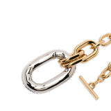 Collana a catena chunky in oro Rabanne - donna 