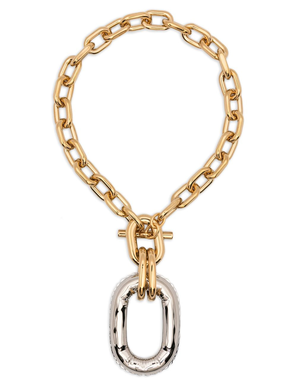 Collana a catena chunky in oro Rabanne - donna 