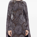 Abito con perline in nero Rabanne - donna 