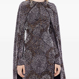 Abito con perline in nero Rabanne - donna 