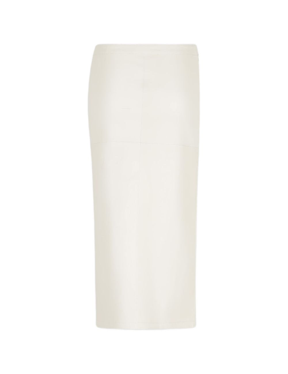 Gonna midi con arricciatura in pelle bianca Rabanne - donna 