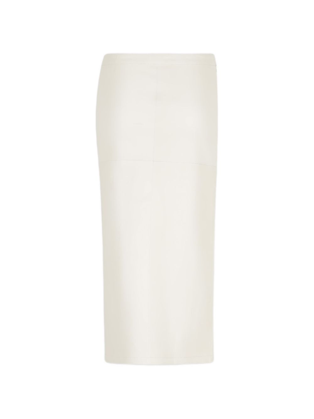 Gonna midi con arricciatura in pelle bianca Rabanne - donna 