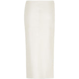 Gonna midi con arricciatura in pelle bianca Rabanne - donna 